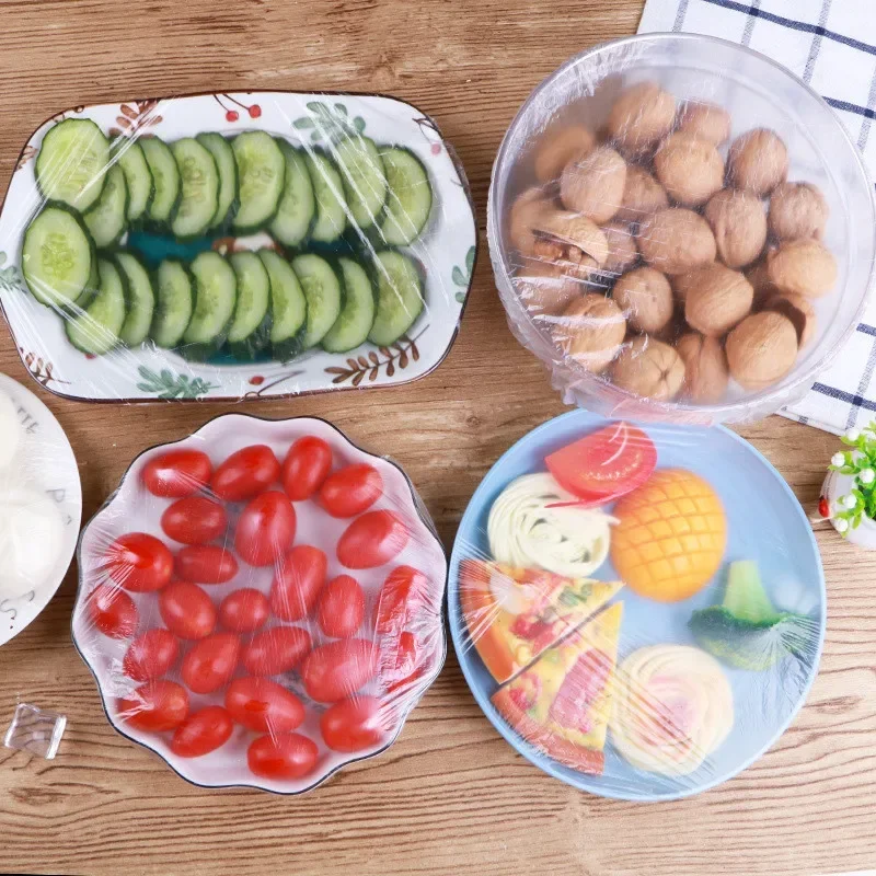 

Disposable plastic wrap disposable shower cap tableware plate cover elastic mouth cover dustproof and deodorant