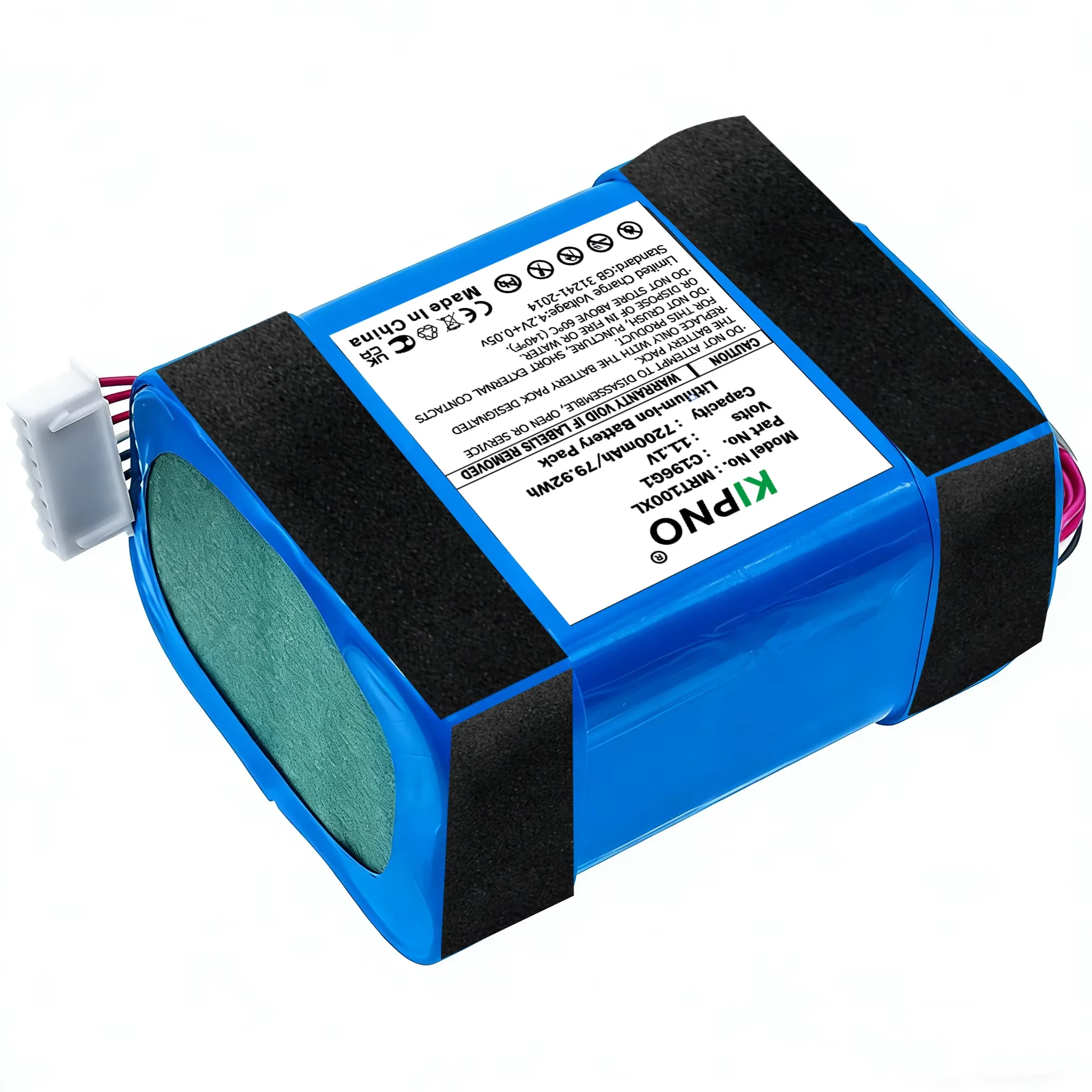 KIPNO High Capacity Speaker Battery 11.1V 7200mAh C196G1 for Marshall Tufton High Capacity