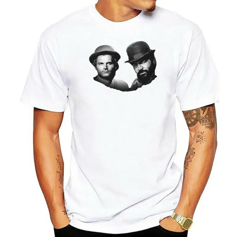 Bud Spencer and Terence Hill New Men T-Shirt Black Clothing 3-A-019