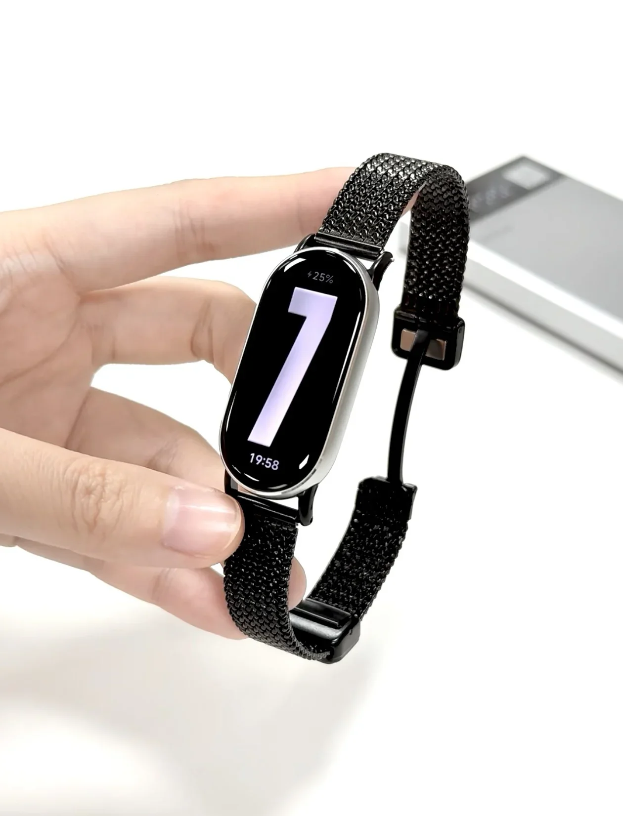 Popular Magnetic Stainless Steel Loop Correa for Xiaomi Band 11 10 9 8 Strap Metal Link Bracelet NFC Wristband Accessor