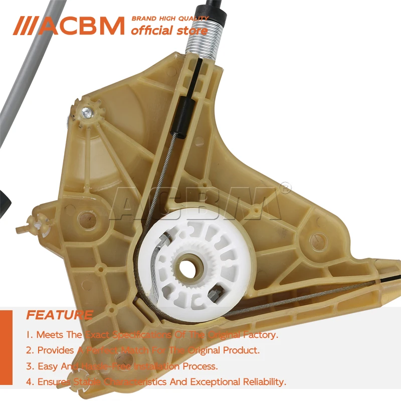 51337193455 ACBM Front Left Side Power Window Regulator w/o Motor 51337119207 for BMW 3 Series E92 E93 M3 328i 335i 2005-2013