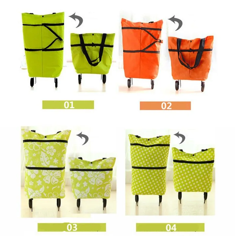 Reusable Shopping Bag Oxford Shopping Trolley Bag On Wheels Bags Canvas Shopping Bag Bolsa de compras large shopping tote