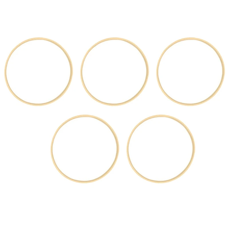 5X Dream Bamboo Rings,Wooden Circle Round Catcher DIY Hoop 10Cm