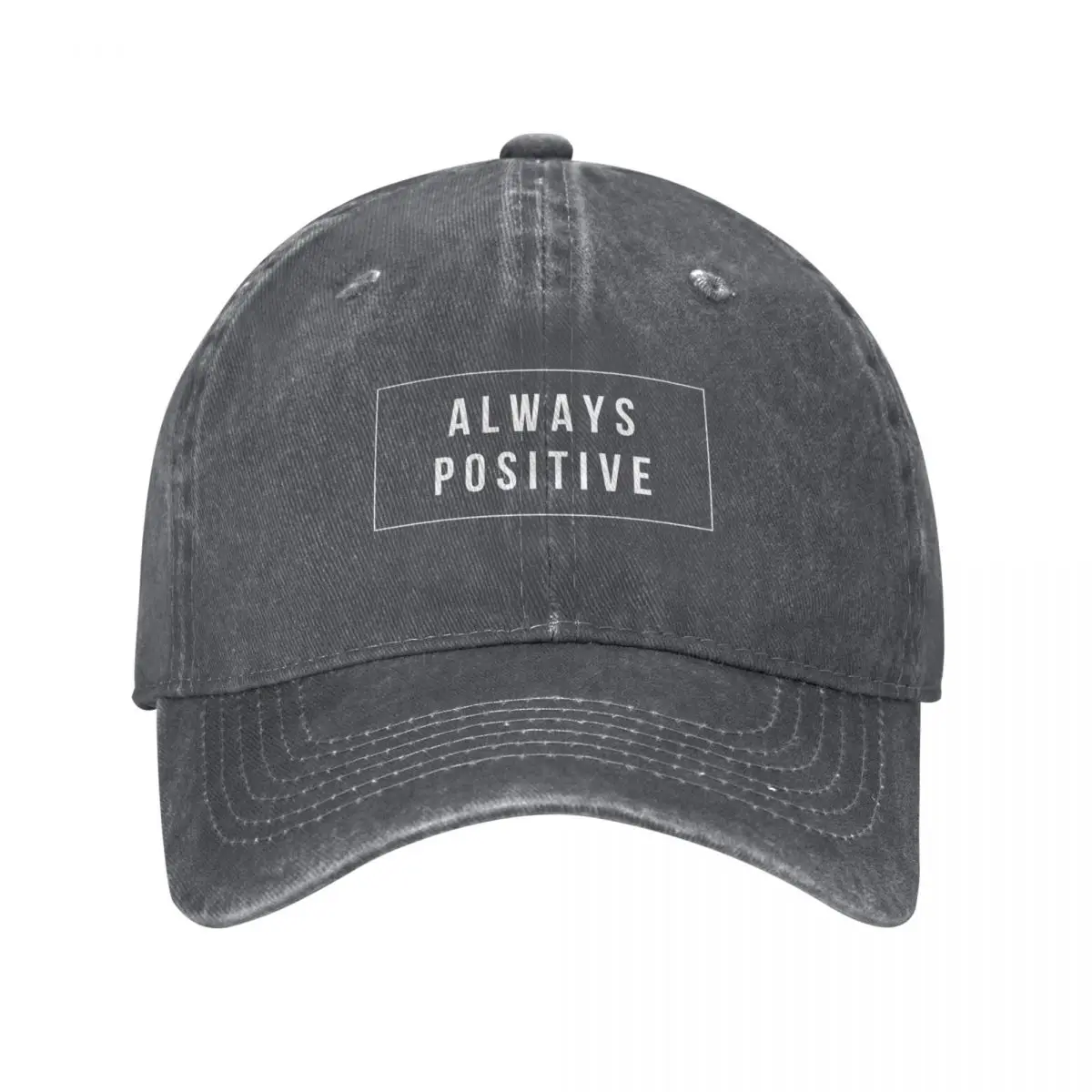 Stay Positive All the Time Baseball Cap Bobble Hat Sunscreen Women Men's