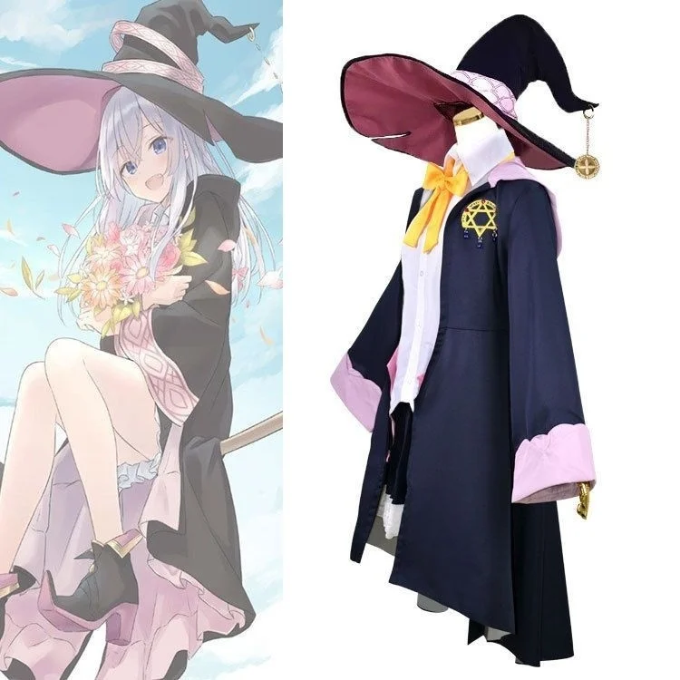 Magische Mädchen Reise cos Kleidung Elena cos Kleidung magische Hexe Anime Set Cosplay Kostüm passend