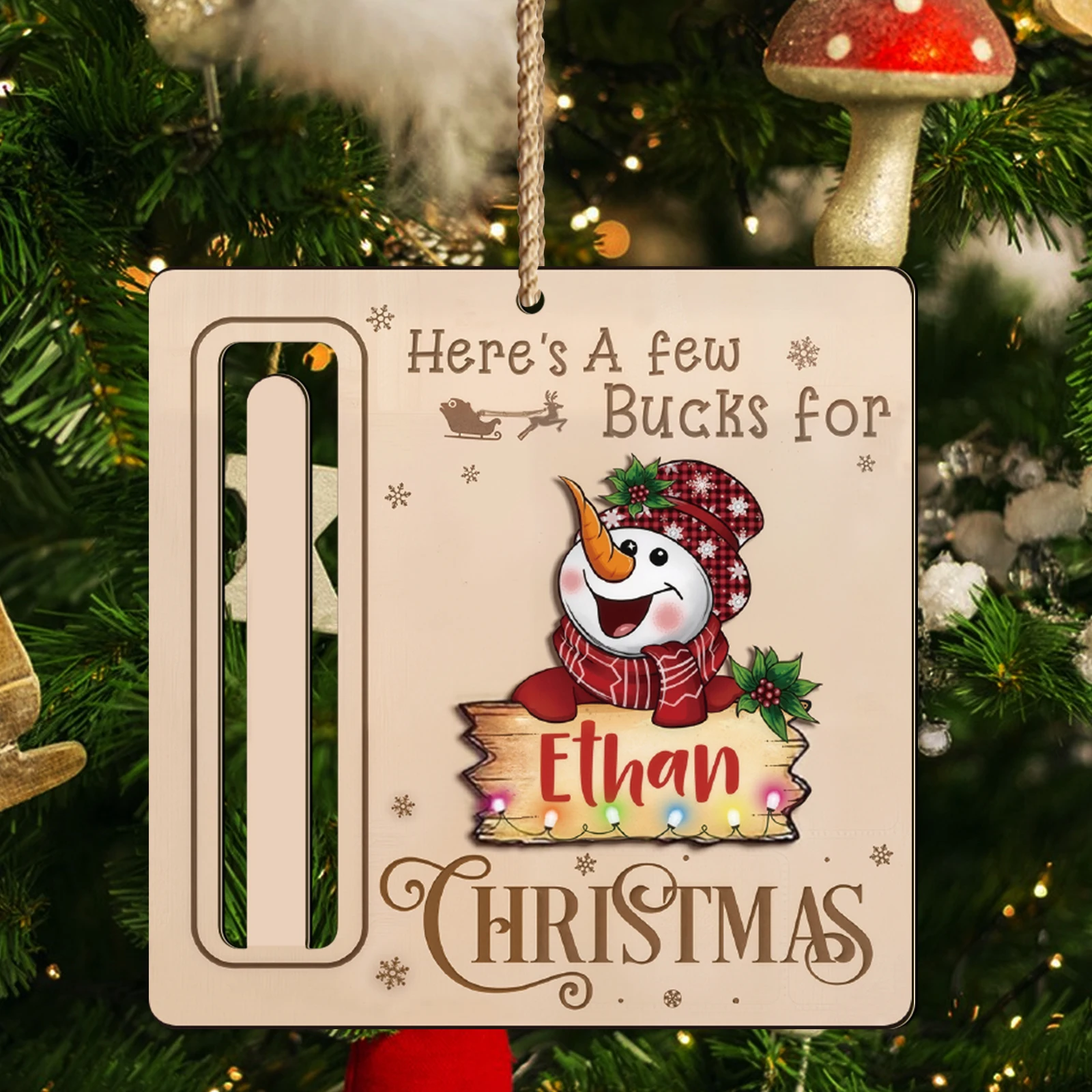 Personalized Christmas Gift Tag Set - Custom Warm Holiday Wishes for Friends and Family, Adding Festive Atmosphere
