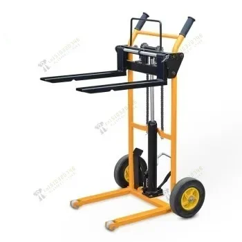 

Portable Hydraulic Tiger Cart Syt150a Hand Forklift Stacker 150kg Lift Truck