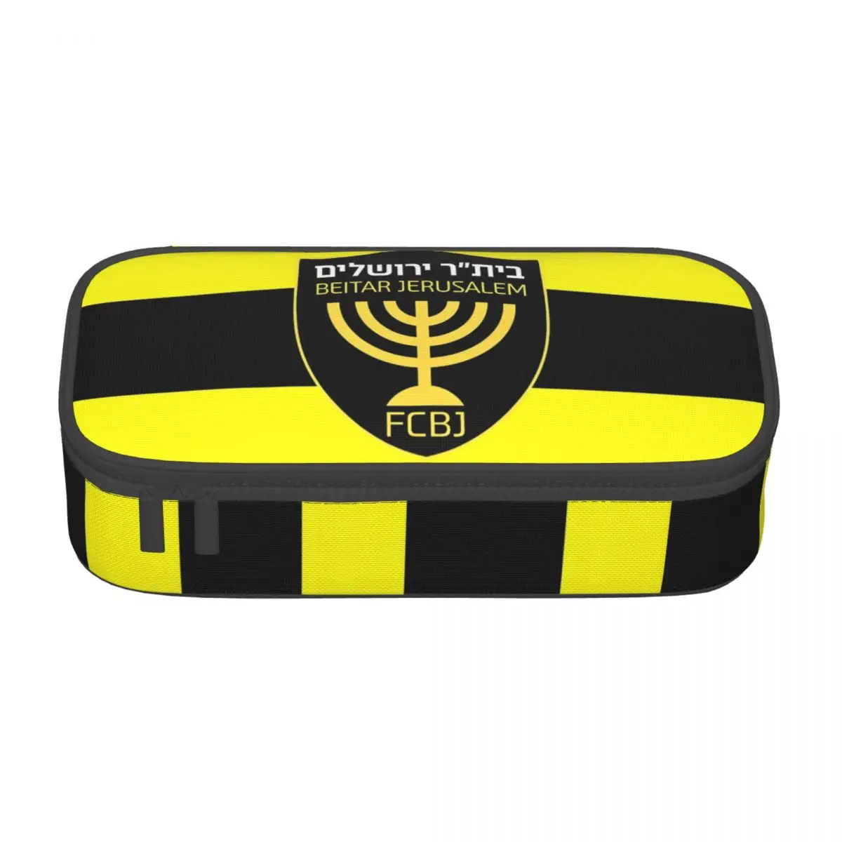 Custom Footbally Beitar Jerusalem FC Soccer Pencil Case for Girl Boy Large Storage Pen Bag Box School Supplies