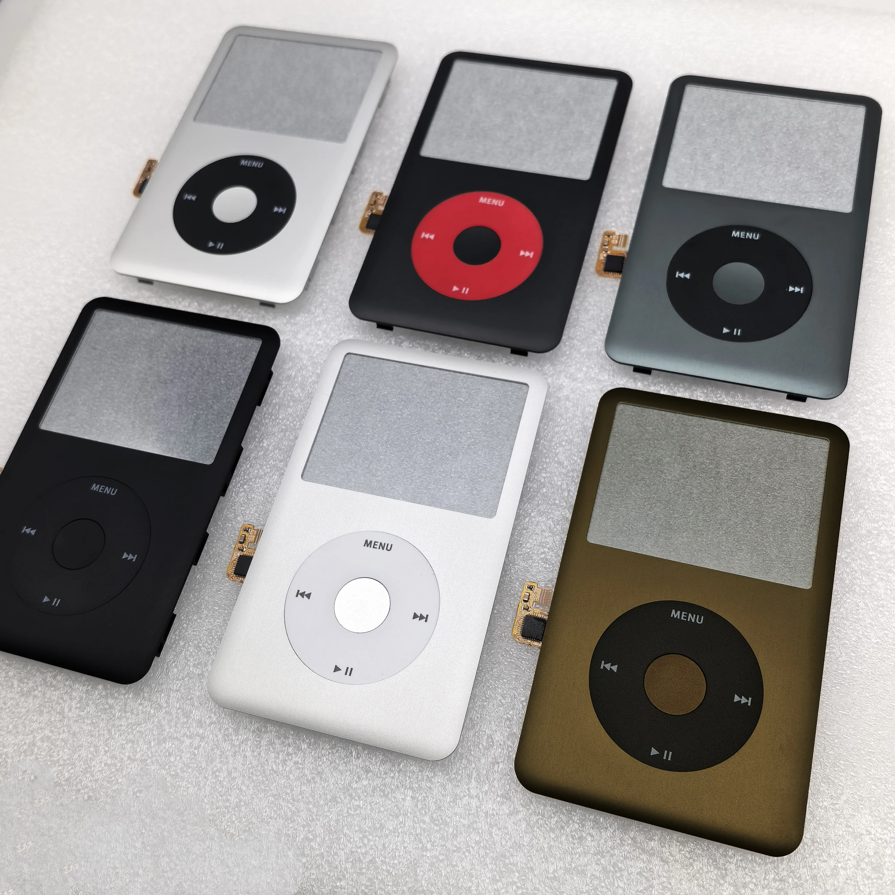 Für iPod Classic 6. und 7. Generation A1238 - Galvanisierte Metall-Frontabdeckung mit Clickwheel und Tasten, Passend für 80GB 120GB 160GB Modelle – Detail 2