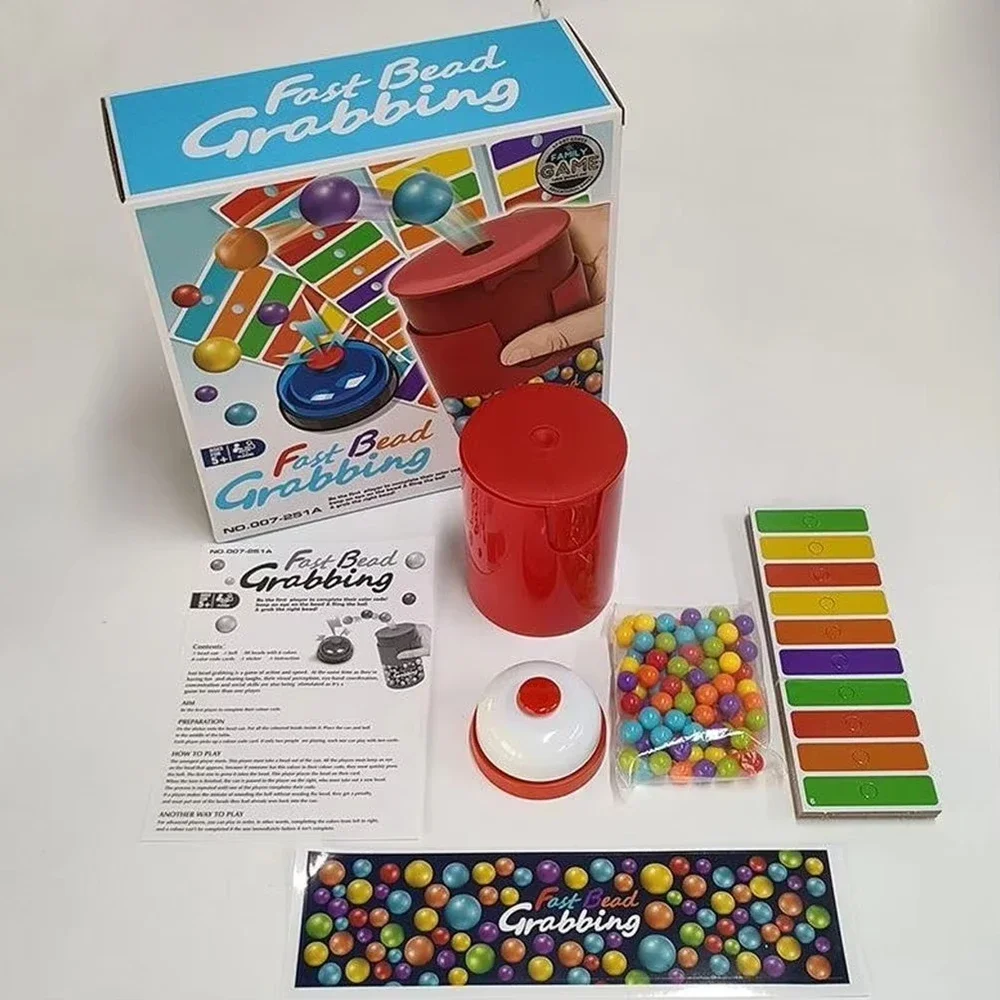 

New Color Line Bingo Board Game Quick And Fun Pearl Catch Two-Player Game Bell Reaction Training For Both Adults And Children
