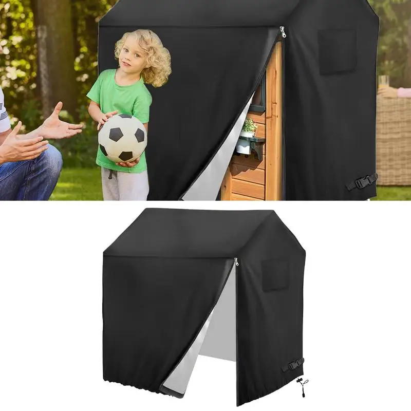 Playhouse Covers Waterproof Children's Gamehouse Protector Weather And Wind Resistant Playhouse Cover For Patio Outside Camping