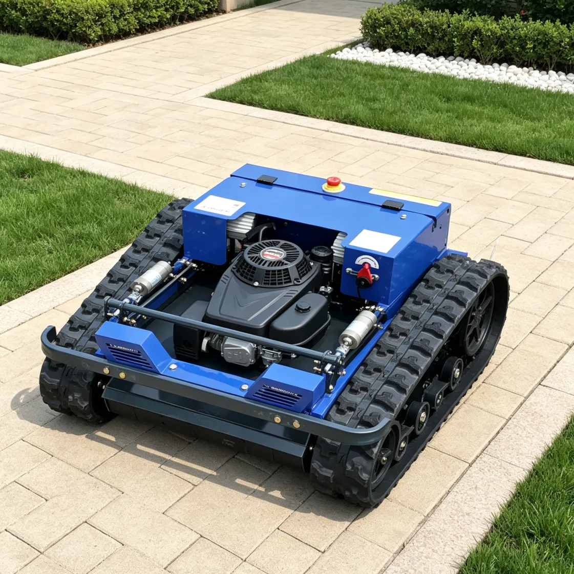Customized RC Mower Radio Controlled Petrol Crawler Flail Mower Self‑Propelled Garden Lawn Grass Cutting Tool
