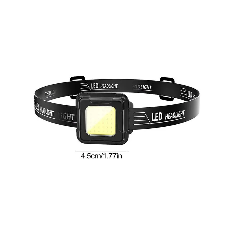 LED Rechargeable Headlamp IPX4 Waterproof Multifunctional Head Lamp Bright LED Rechargeable Forehead Light Outdoor Accessories