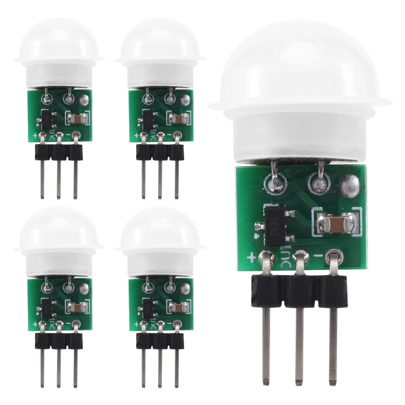 AED7-AM312 PIR Sensor,5 Pack PIR Motion Sensor Outdoor Mini Pyroelectric Infrared PIR Human IR Sensor Module Body