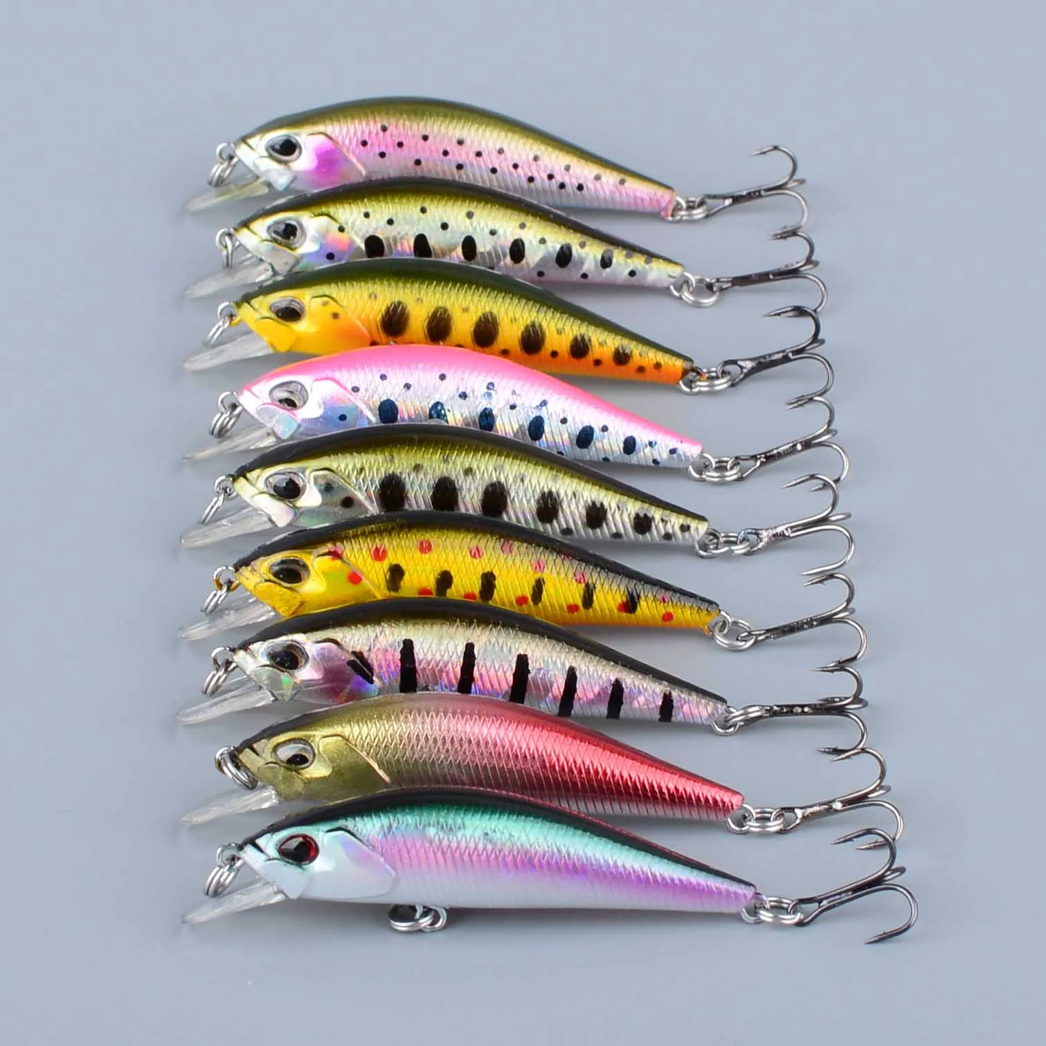 Señuelo micro minnow jerkbait duro para trucha y lubina - imagen 4