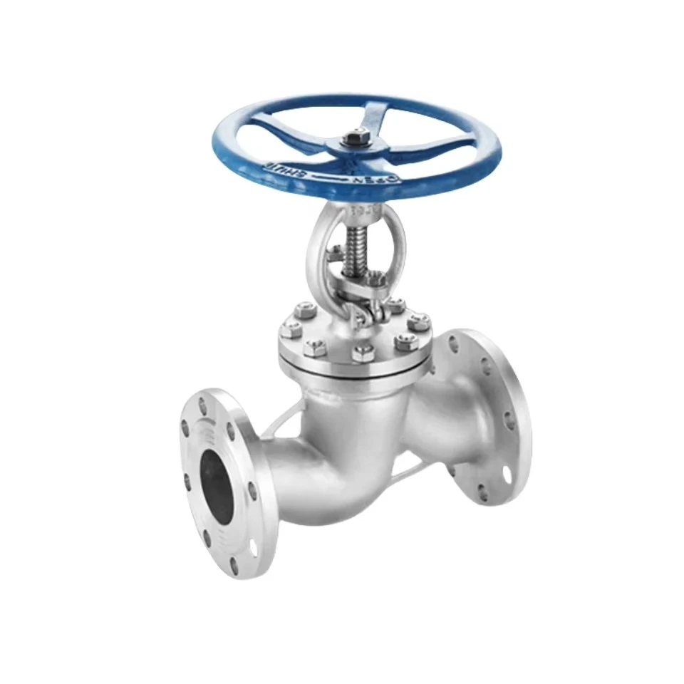 DN80 3 بوصة J41W-16P SS304 316L دليل ارتفاع البخار شفة من الفولاذ المقاوم للصدأ صمامات الكرة الأرضية صمام الاختيار الأفقي