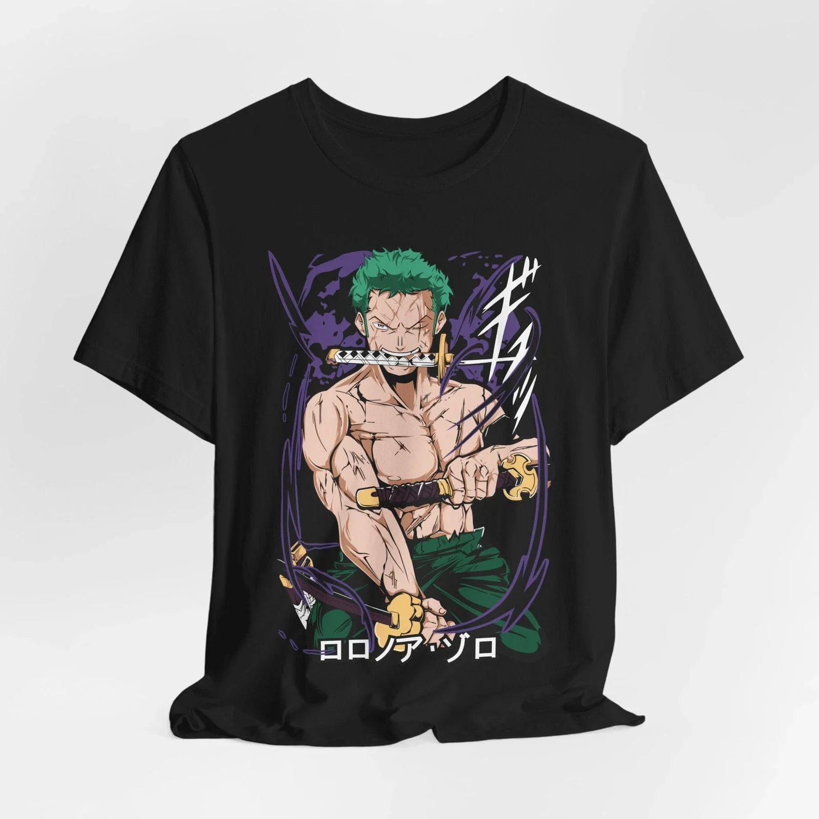 One Piece Japanese Anime Printed Men's T-Shirt Roronoa Zoro Boy Children's Harajuku Short Sleeve Kids Luffy T-shirt Clothing