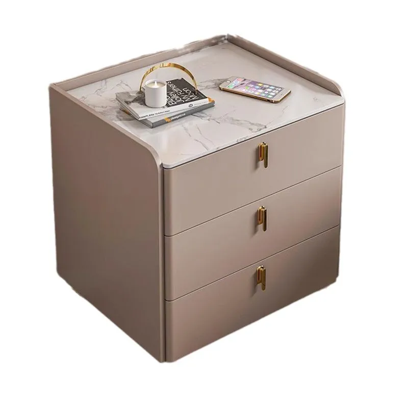 

Slate bedside table Bedroom home modern light luxury bedside storage cabinet