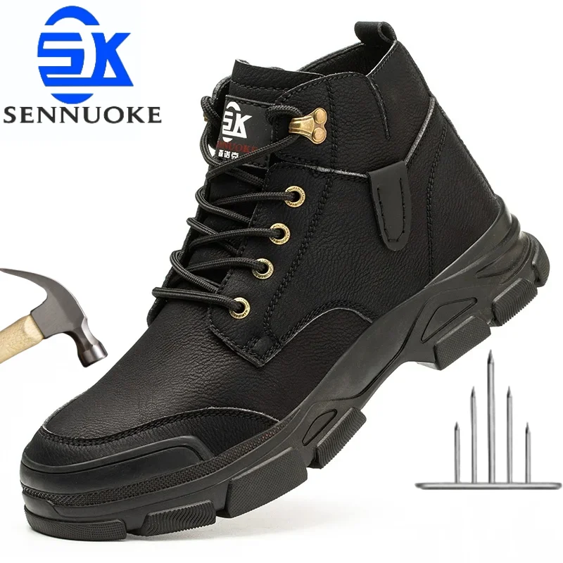 

Safety Shoes Security Boots Men's Security-Protection Industrial Safety Boots Man for Work Men Shoes Industrial