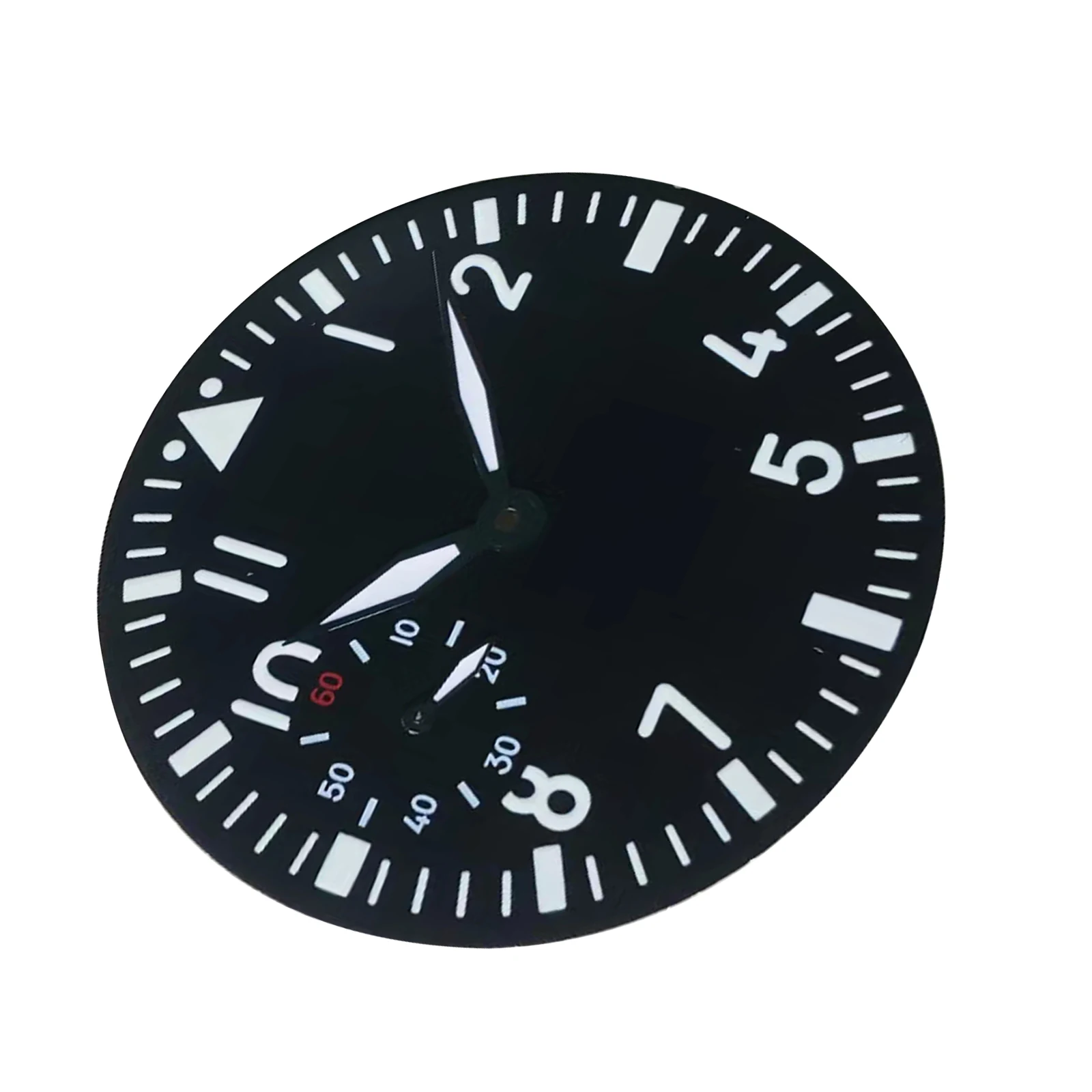 

Зеленый светящийся циферблат и стрелки для часов 38,9 мм, совместимые с ETA 6497 и Seagull ST3600, запчасти для замены часов.