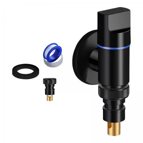Laundry Watering Tap Sinks Faucet Automatic Water Level Valve Stainless Steel for Home Bathroom Washing Machine