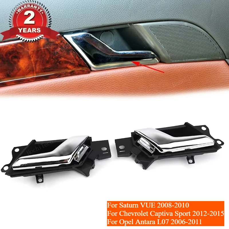 Interior Side Chrome Door Handle Fit for Chevrolet for Opel CORSA B Astra H Corsa D for Antara 96861998 96861999