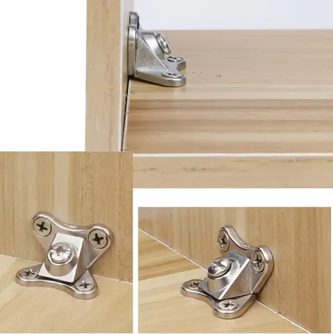 4 Sets/6 Sets of Zinc Alloy Butterfly Angle Bracket, Removable Angle Bracket, with Screw - Support Connectors for Furniture