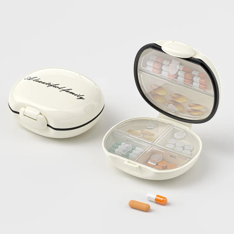 7 Day Portable Pill Organizer Three Meals A Day Mini Sealed Travel Medicine Storage Box for Vitamin Supplements Storage