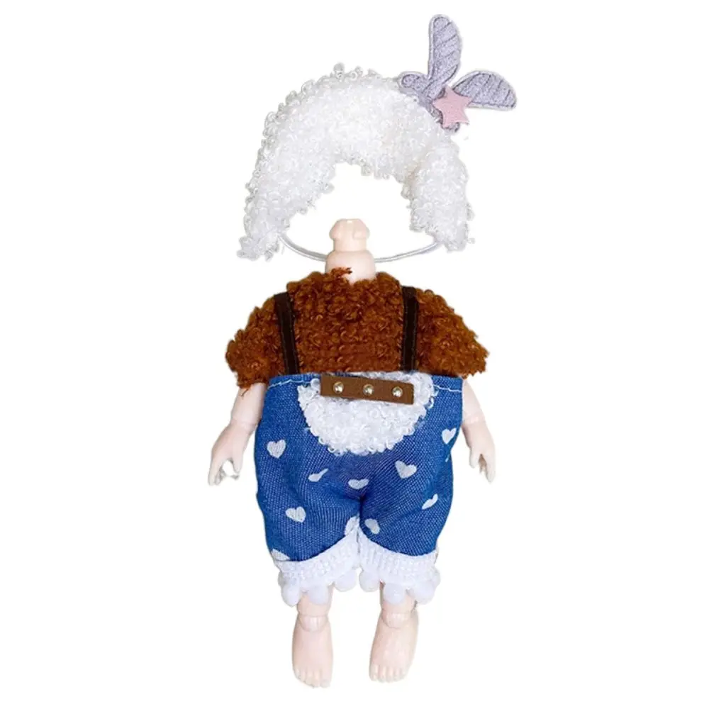

Replacement Outfit 16cm Doll Clothes Suit Plush Patch Changing Doll Winter Dressup Skirt Sweet Skirt DIY Clothing