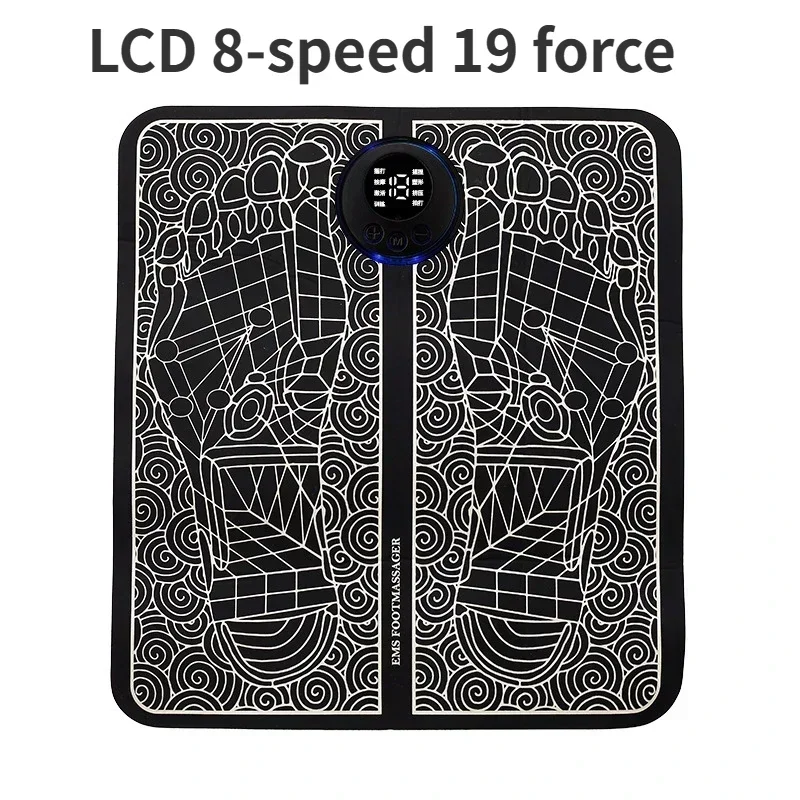 Customizable Electric EMS Foot Massager Pad Electrical Muscle Stimulation Foot Massager Foldable Massage Mat