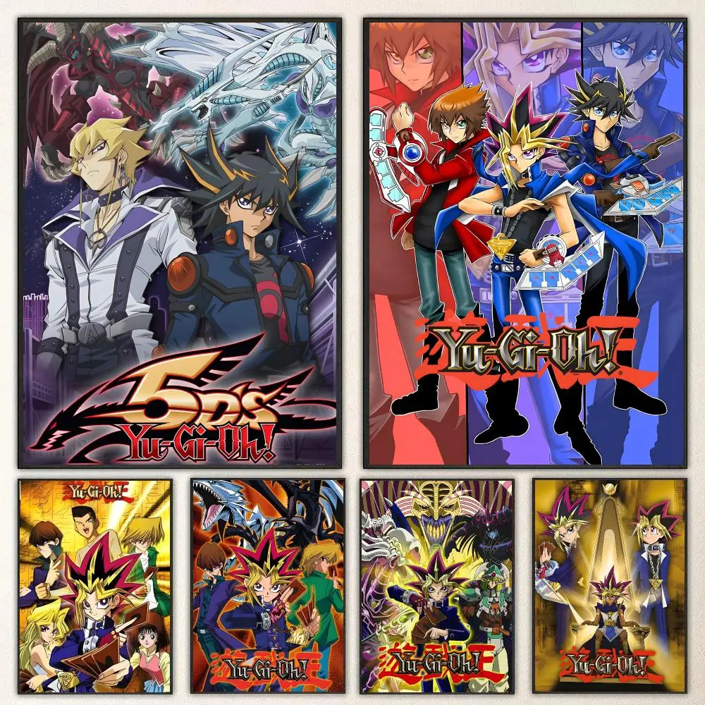 Anime Yu-Gi-Oh!  Waterproof Peel‑and‑Stick Wall Sticker, Art Print for Bar Cafe Living Room Poster