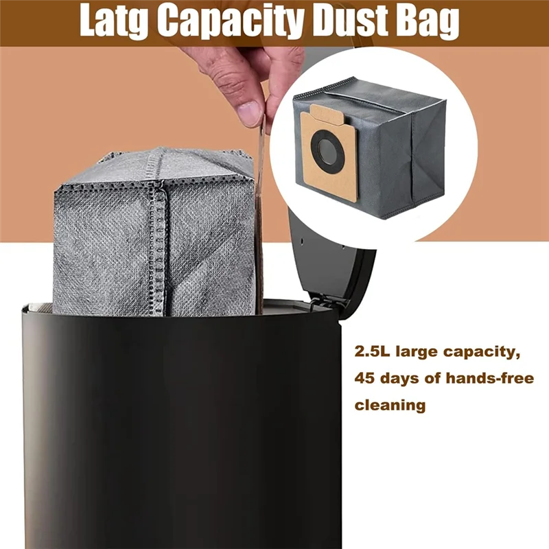 

Сменные мешки для пыли для робота-пылесоса Eufy X8 Pro, аксессуары для самоопорожняющей станции