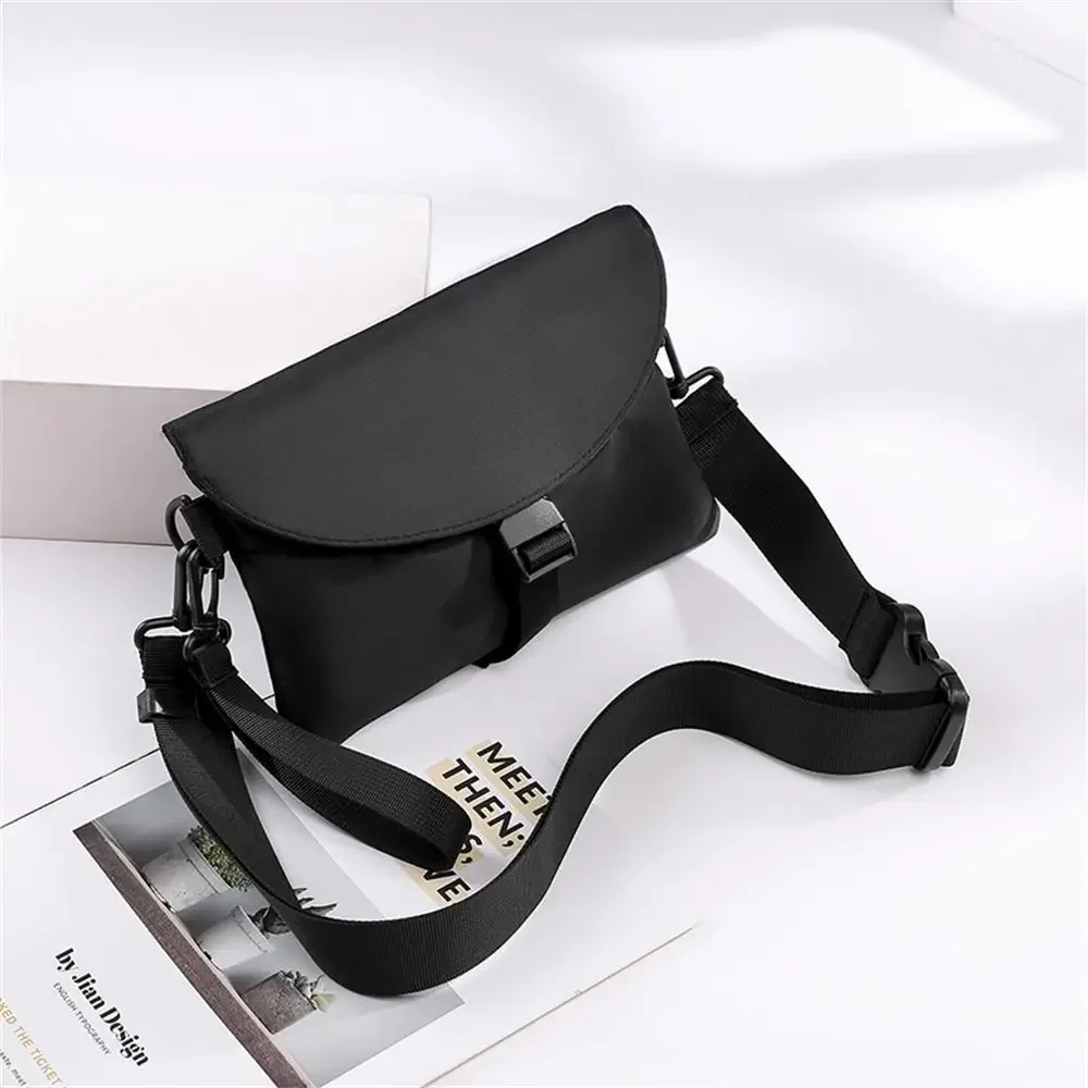 Men Nylon Chest Pack Cellphone Pouch Outdoor Sports Cross-body Bag Casual Running Cycling Sling Bag image 3