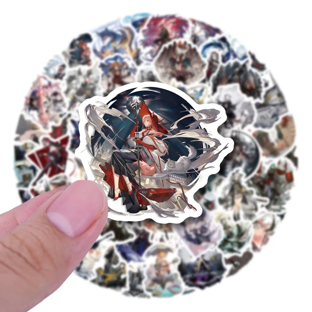 10/30/60PCS Anime Game Arknights Stickers Cool Graffiti Decals PVC DIY Laptop Phone Guitar Luggage Fridge Sticker Kids Toy Gift