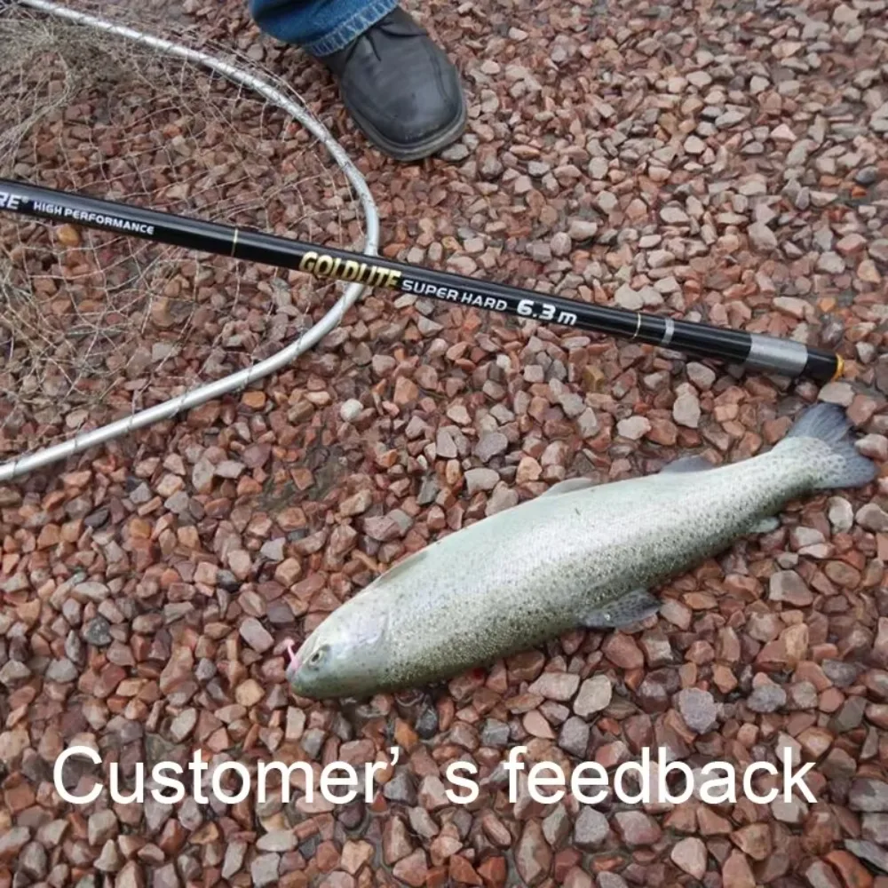 Goture GOLDLITE Telescopic Fishing Rod 3.6m-7.2m Carbon Fiber Ultra-Light Stream Carp Fishing Rod Freshwater Hand Pole Pesca