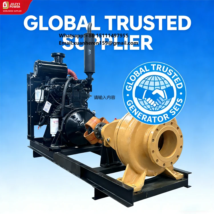 High Pressure  153KW 7.3L 4-Stroke Electric Start Water-Cooled Diesel Engine Driven Water Pump for Irrigation