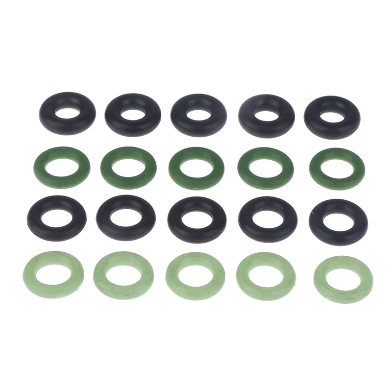 20pcs Rubber O Ring O-Ring Oil Sealing Gasket Automobile Sealing Automotive fuel injector rubber gasket