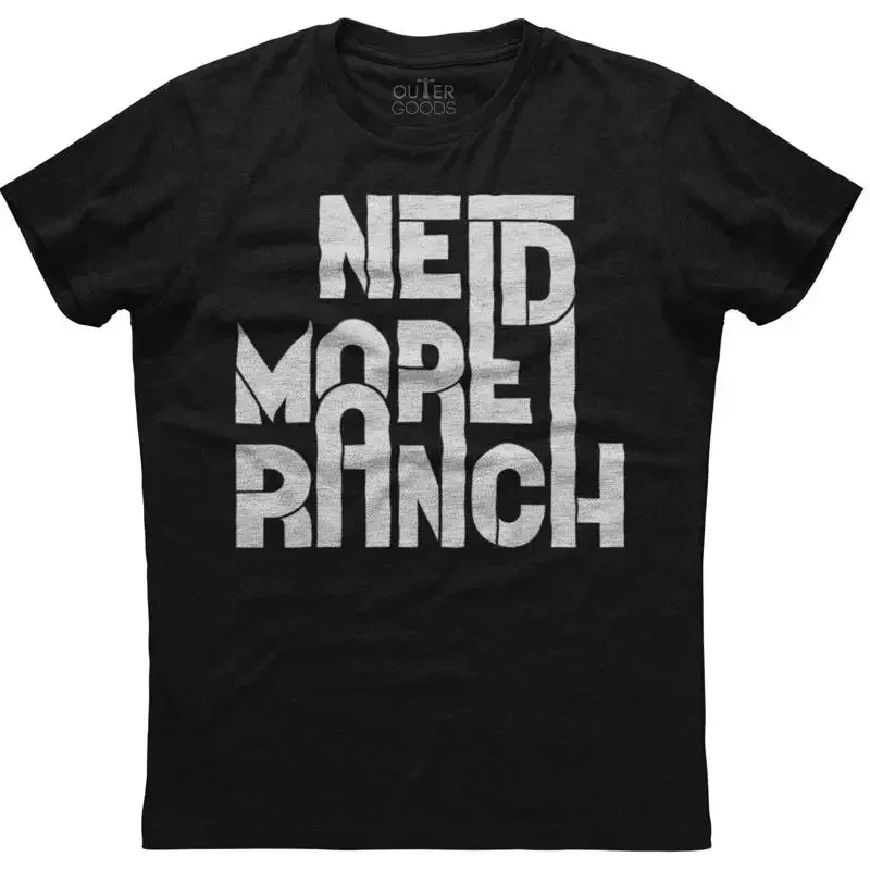 Needs More Ranch Dressing Lover Mens  Cotton Black T shirt
