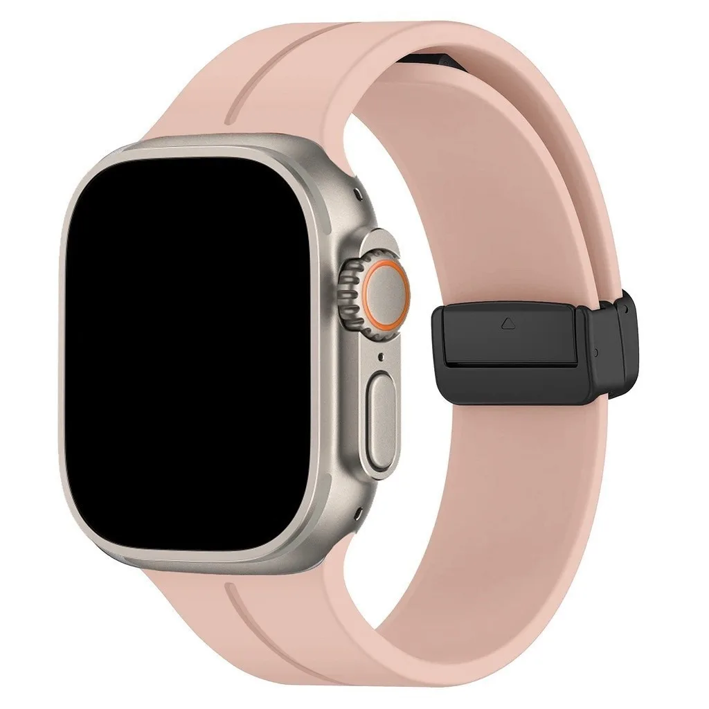 Magnetische band voor Apple Watch Ultra Band 49 mm 45 mm Siliconen armband iWatch Series 7 8 se 6 5 3 44 mm 40 mm 41 mm 42 mm 38 mm band