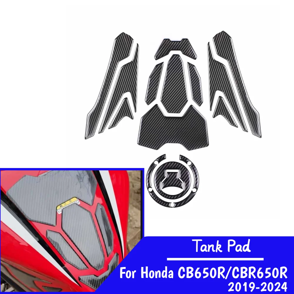 

CB650R CBR650R наклейки на бак, защита газа для Honda CB CBR 650R 2019-2024 2023, комплект мотоцикла, аксессуары для защиты колена