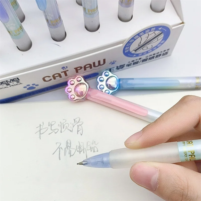 36pcs/lot Kawaii Cat Paw Mechanical Pencil Cute 0.5MM/0.7MM Drawing Writing Automatic Pen School Office Supplies view 4