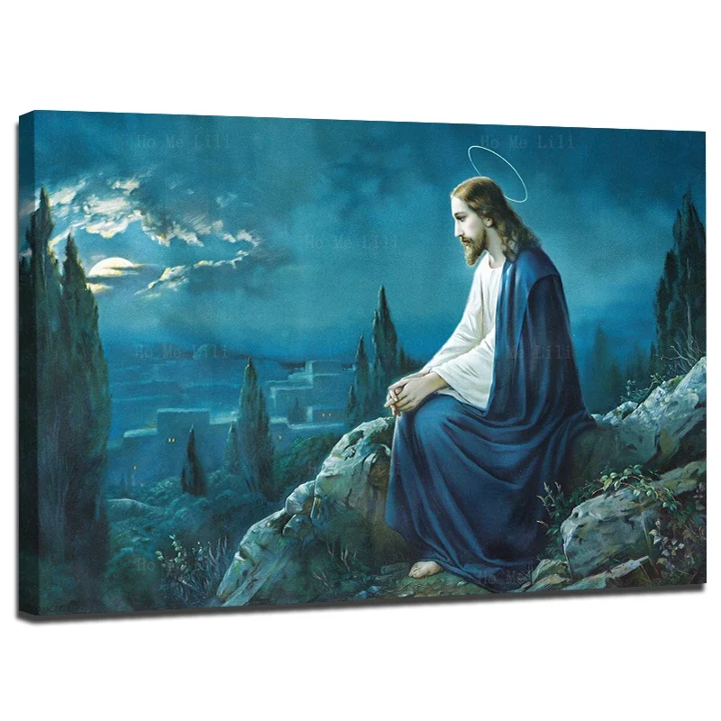 Little Garden Of Eden Disputation Of The Holy Sacrament The Prayer Of Jesus In Gethsemane Canvas Wall Art Painting