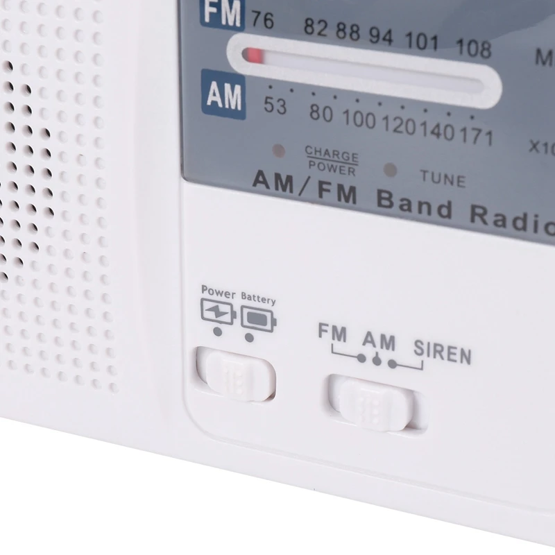 2X Radio de emergencia con manivela Solar y manual, autoalimentada, batería USB, Radio FM/AM, linterna LED, cargador de teléfono