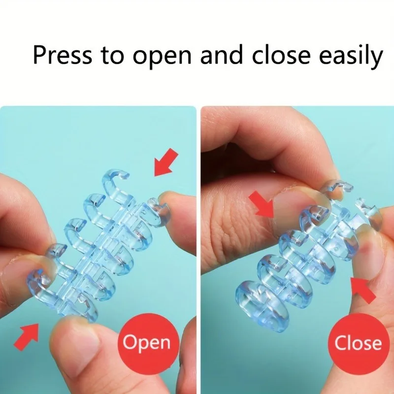 5 عبوات من حلقات الملاحظات الشفافة المصنوعة من البولي بروبيلين ذات الأوراق السائبة - سعة ما يصل إلى 100 ورقة لمحبي الكتب وتنظيم المستندات والاستخدام المكتبي