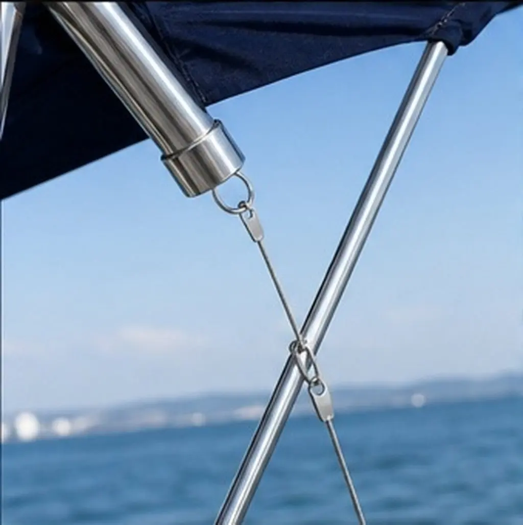 Stainless Steel Tether Cable Lanyard Rope – Corrosion-Resistant Anti-Loss Pin for Boat Deck, Bimini Top & Hinges