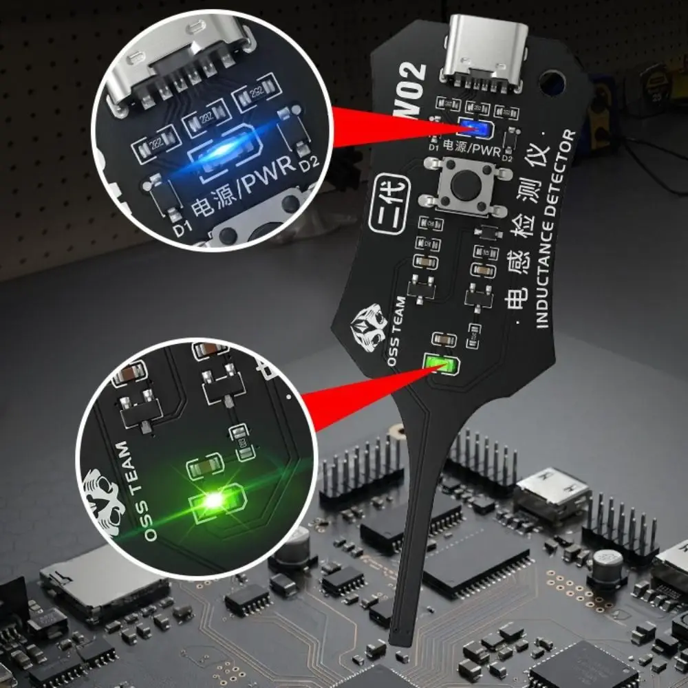 High Accuracy Motherboard Coil Tester Strong Stability Professional Inductor Detector Tool Multi-functional Quick Investigation