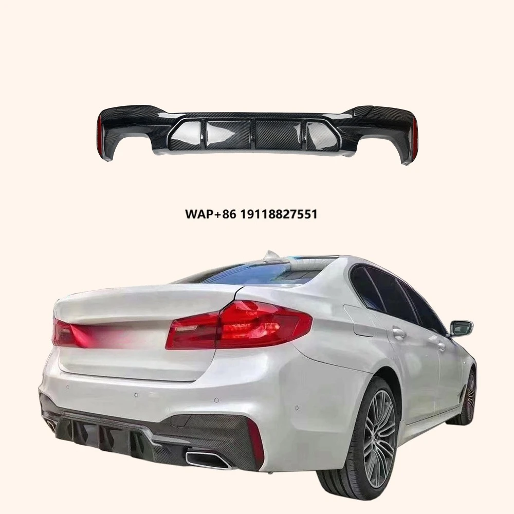 

For 5 Series G30 (17-19 M Sport Only) Carbon M5 Style Rear Diffuser Lip