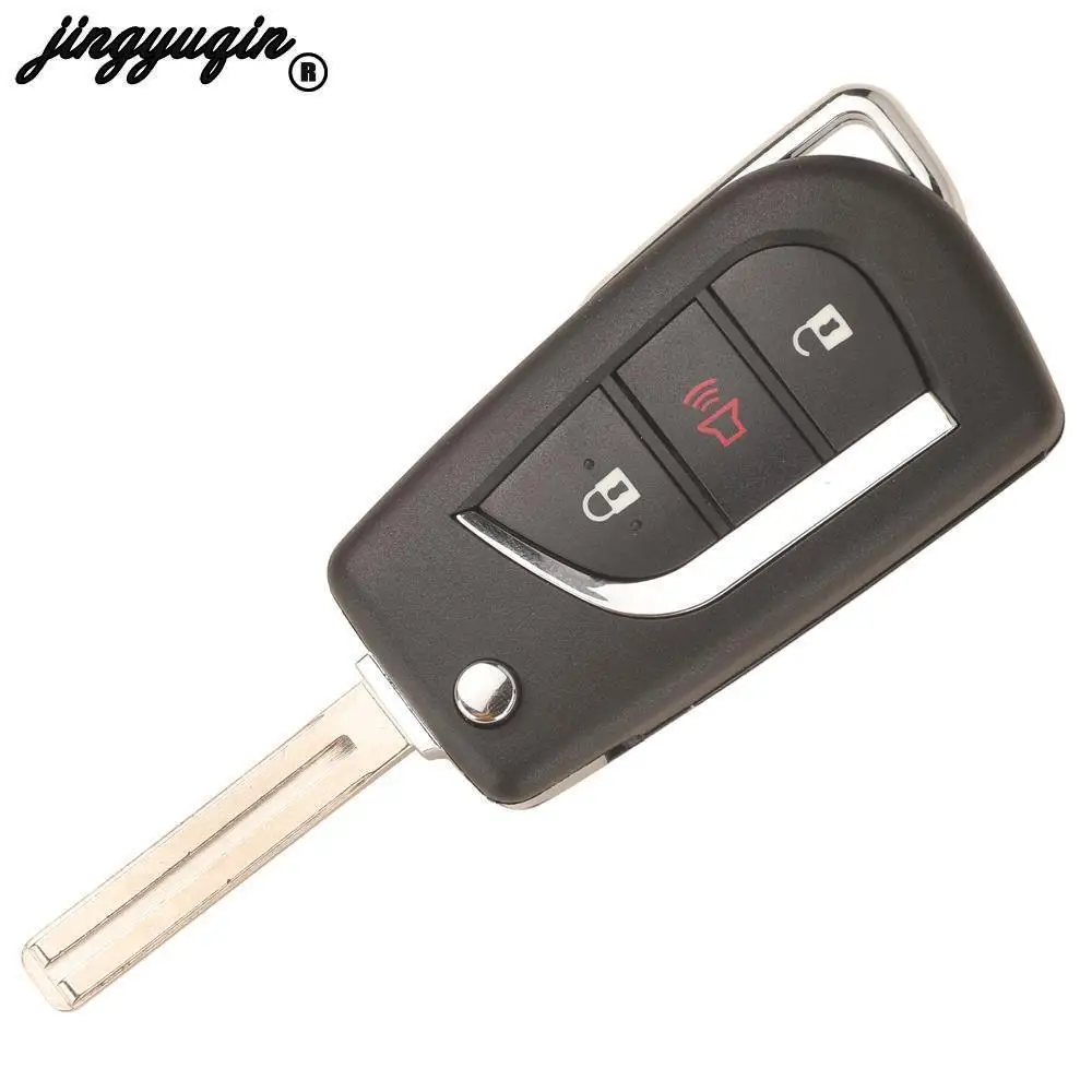 jingyuqin FCCID: GQ4-73T HYQ12BFA 3Buttons 314MHZ 8A-H Chip Remote Car Key Control For Toyota Vios Hilux RAV4 Yaris 2017-2021