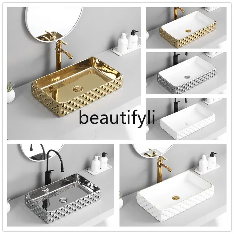 B185 نورديك الذهب والفضة مغسلة فندق KTV نادي مغسلة #4