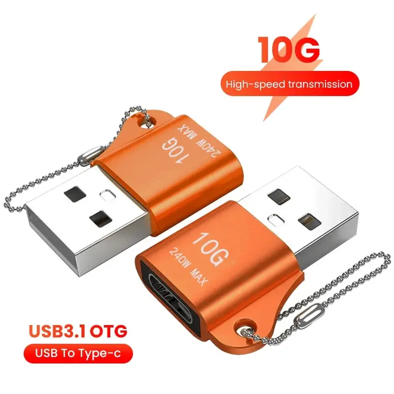 USB3.1 Male to Type-C Female OTG Adapter USB Adapter Data Connector For Samsung S20 Xiaomi Huawei Macbook Phone OTG Connector